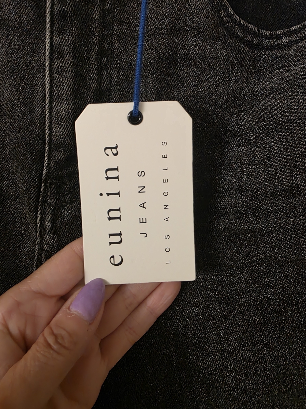 Eunina NWT Aliyah High Rise Flare Jeans Blacklight Grey 9 - Picture 8 of 12